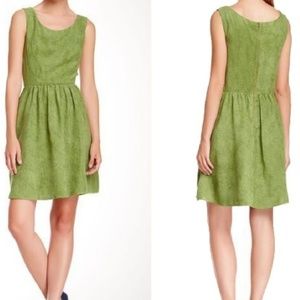 Betsey Johnson • Green Faux Suede Dress